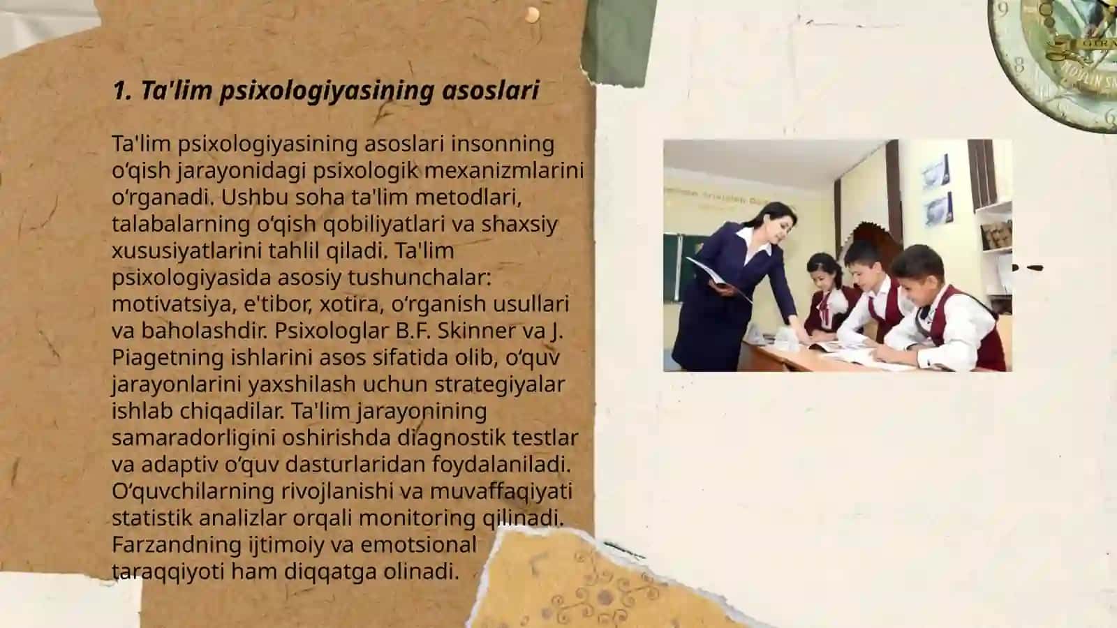 Ta'lim psixologiyasining asoslari 3