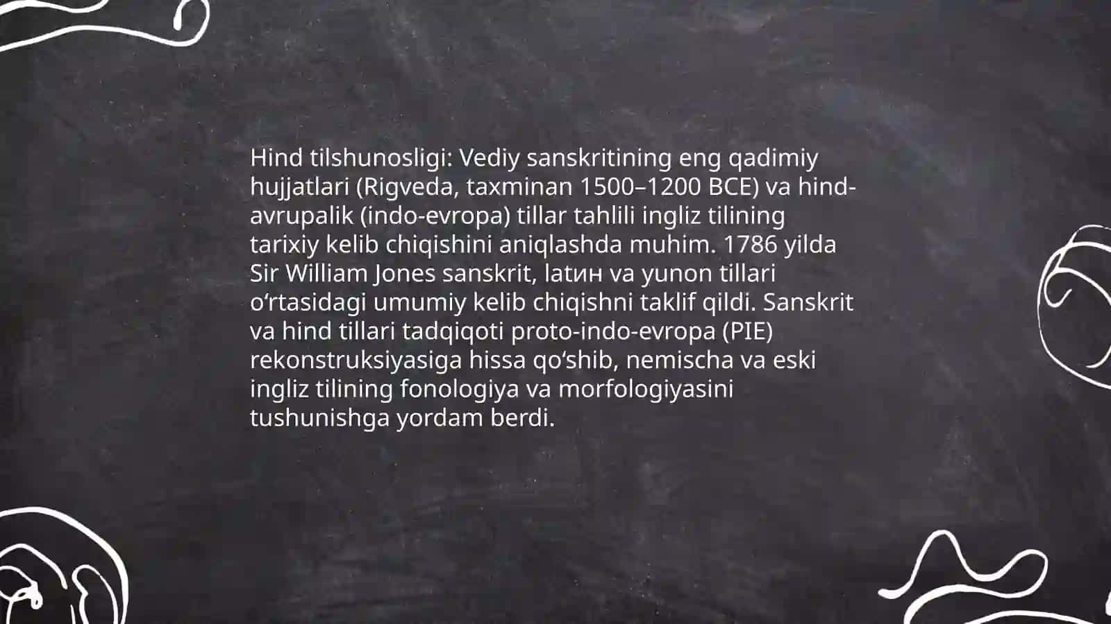 Ingliz tilining rivojida hind, xitoy, yunon tilshunosligining ahamiyati haqida ma'lumot 3