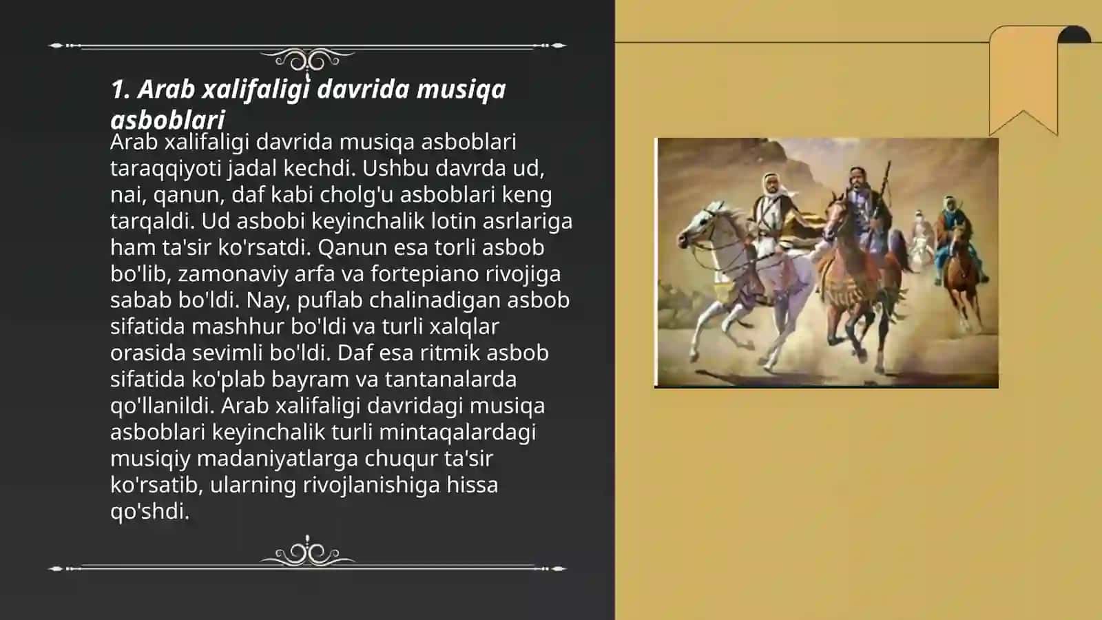 Arab xalifaligi davrida musiqa madaniyat 3