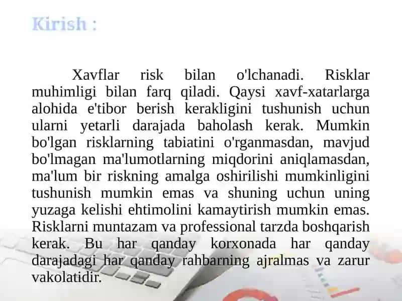 Karparativ risklar va ularni boshqarish usullari 3