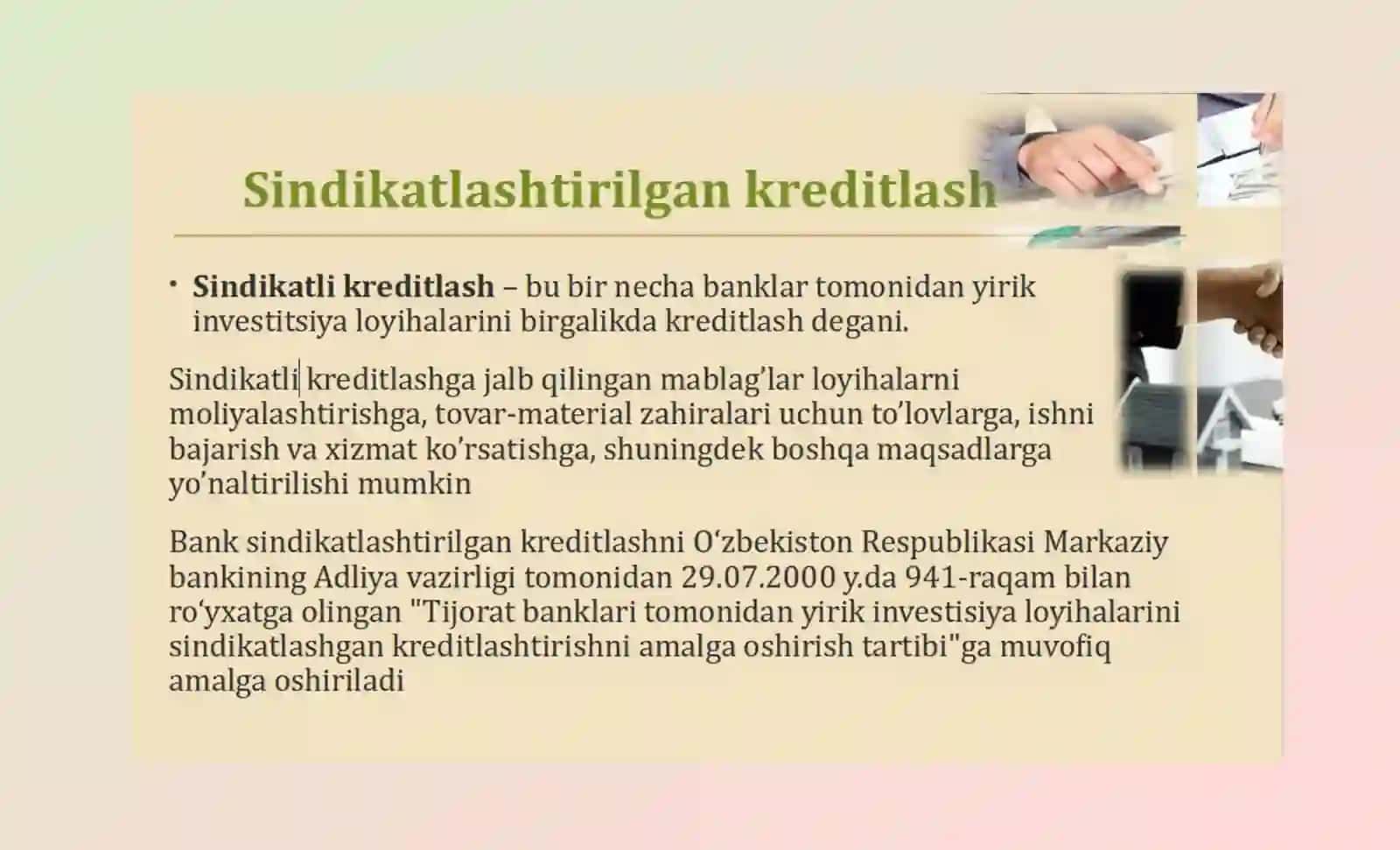 Investitsiya faoliyatini moliyalashtirishning “NOAN’ANAVIY” usullari 3