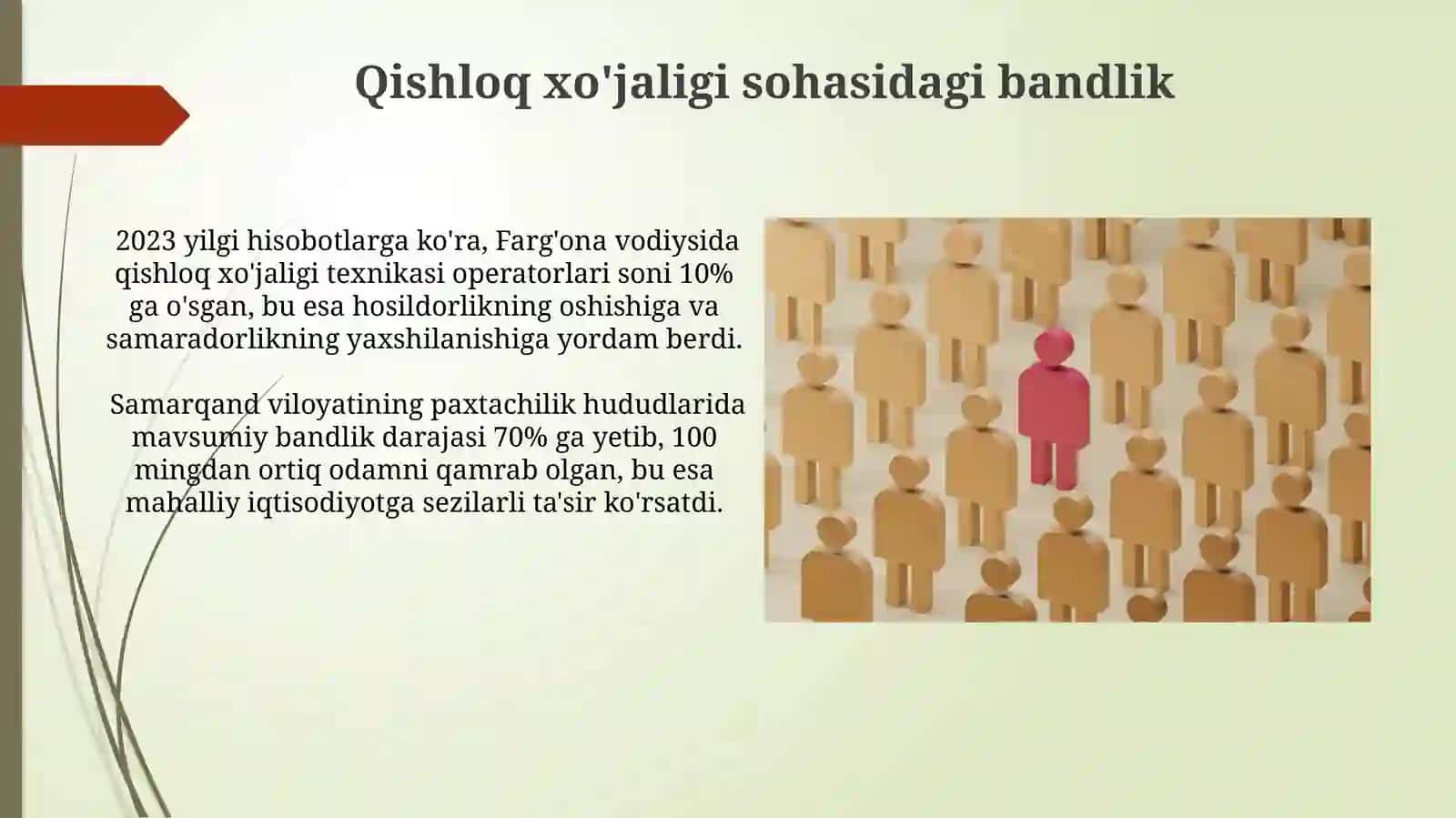 Qishloq xo'jaligi sohasidagi bandlik 3