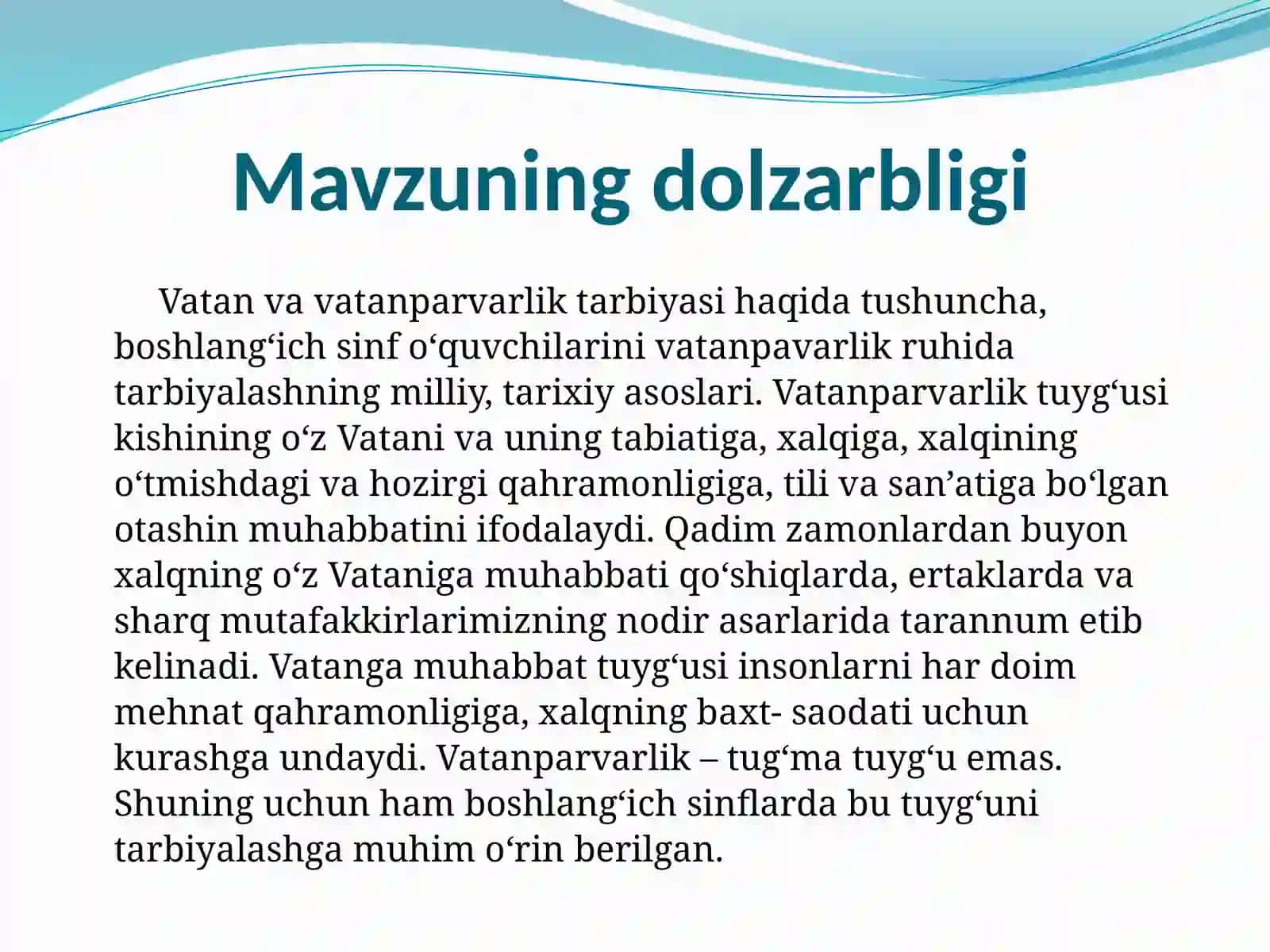 Usmon Nosir she’riyatining boshlang‘ich sinf o‘quvchilarida vatanparvarlik tuyg‘usini shakllantirishdagi roli 3