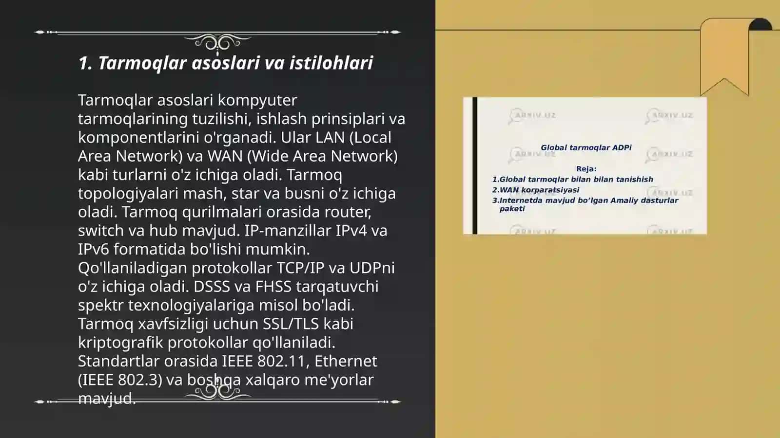Tarmoq qurilmalari bilan ishlash 3
