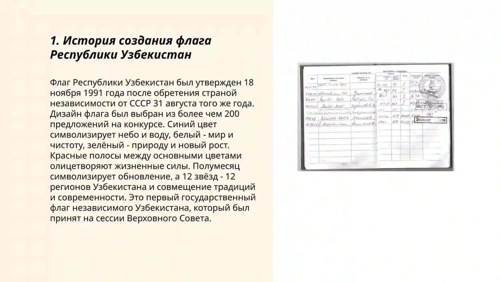 Флаг Республики Узбекистан 3