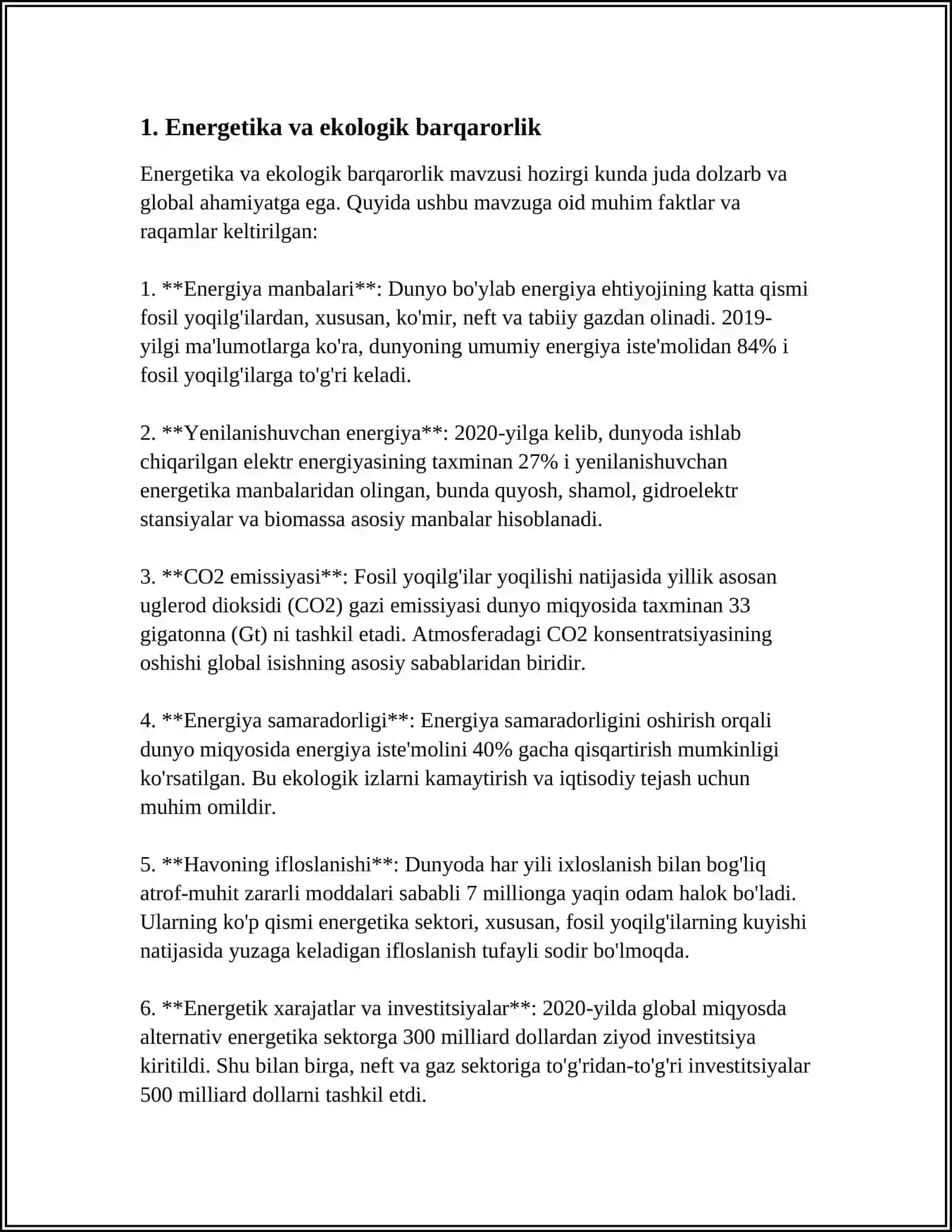 ENERGETIK RESURSLARNING EKOLOGIK MUAMMOLAR 3