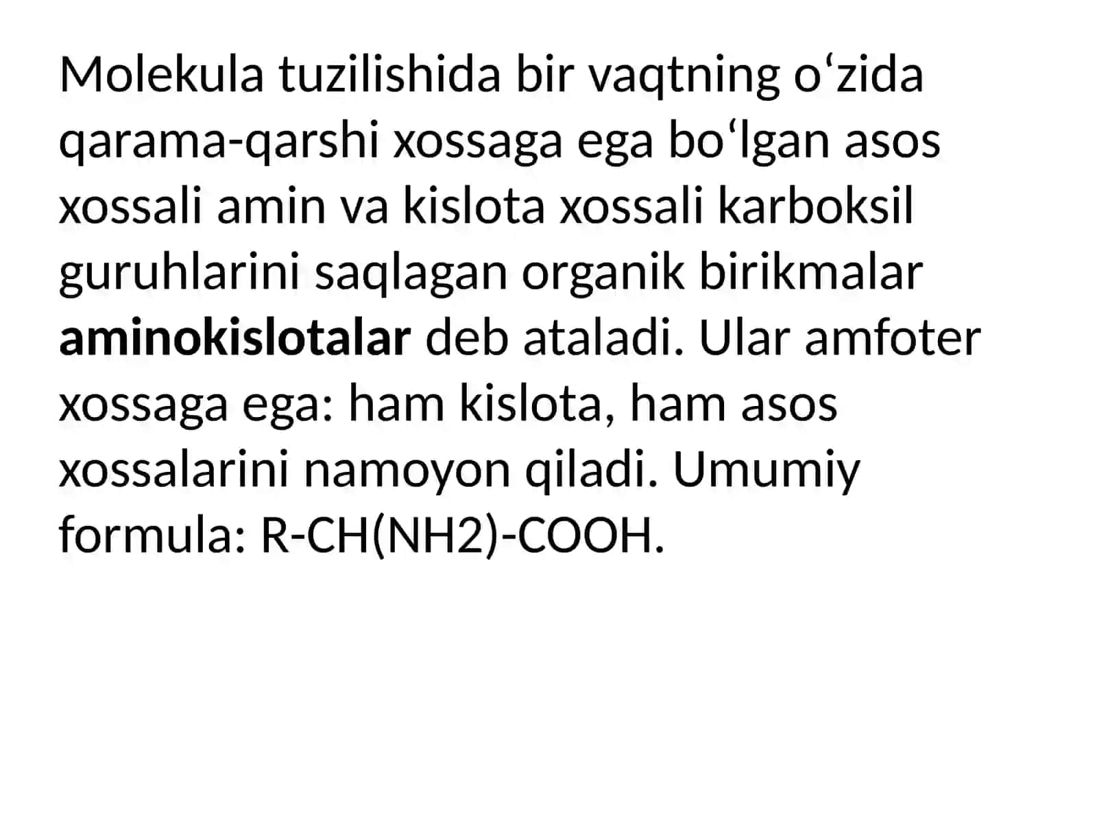 AMINOKISLOTALAR GURUHIGA KIRGAN DORI VOSITALARI TAHLILI 3