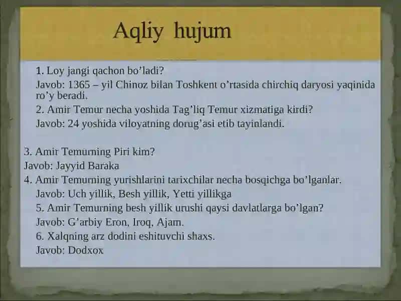 Amir Temur markazlashgan davlat asoschisi 3