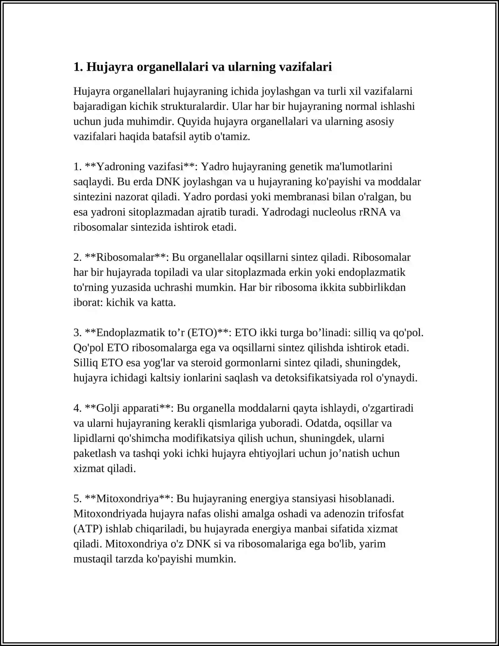 HUJAYRA VA HUJAYRADAN TASHQARI MATRIKS ORASIDAGI MUNOSABATLAR 3