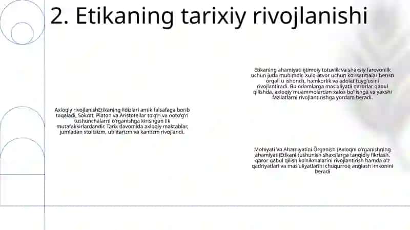 Etikaning Mohiyati Va Ahamiyatini Õrganish 3