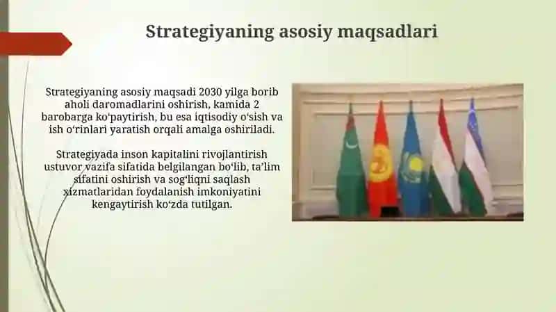"Oʻzbekiston -2030" strategiyasi va unda belgilangan vazifalarning mazmuni 3