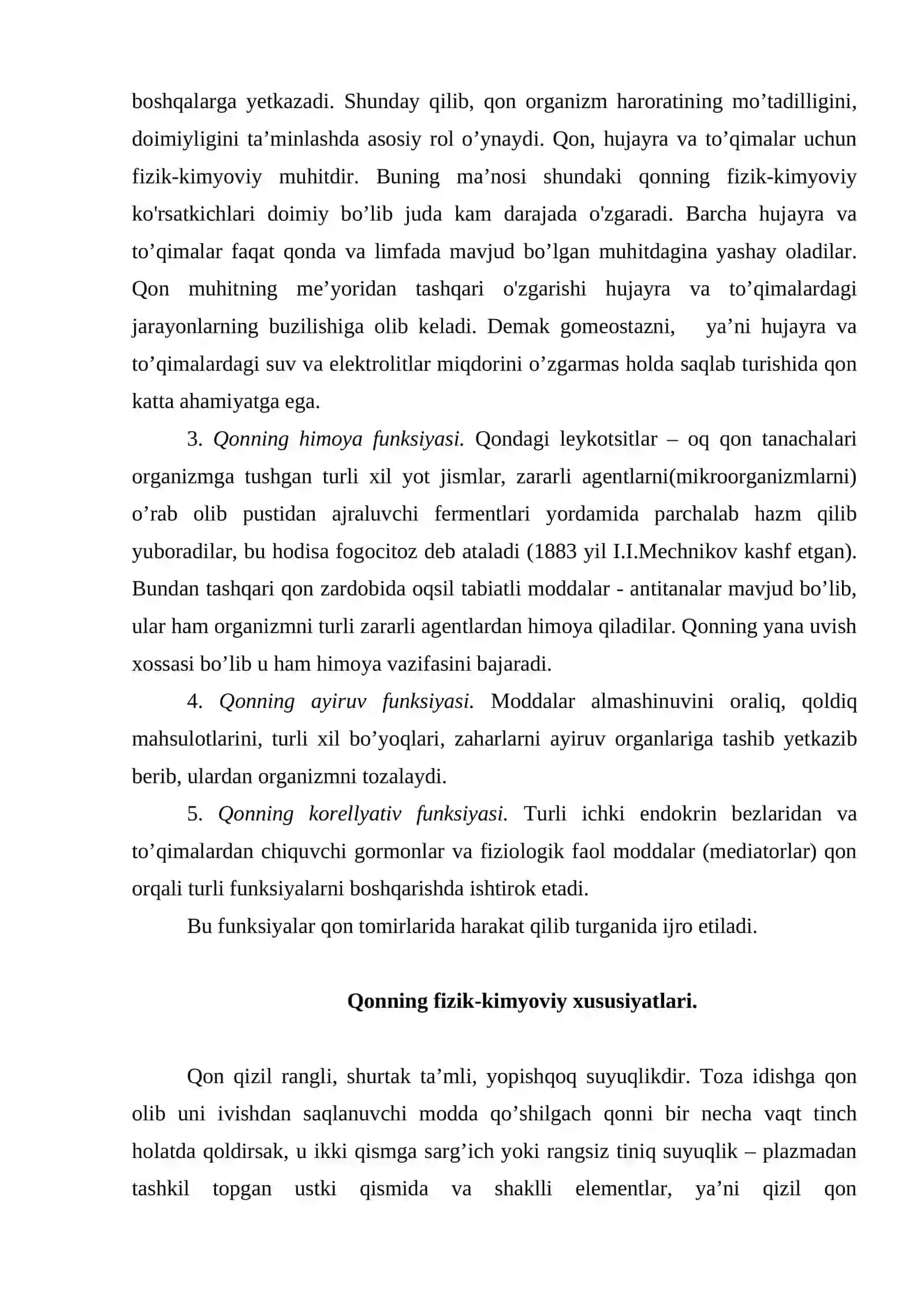 Qon tizimi fiziologiyasi 3