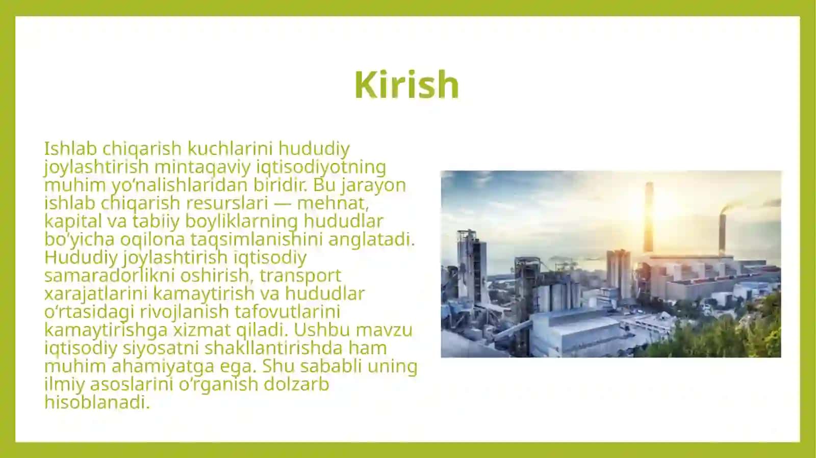 Ishlab chiqarish kuchlarini hududiy joylashtirishning ilmiy nazariy asoslari. 3
