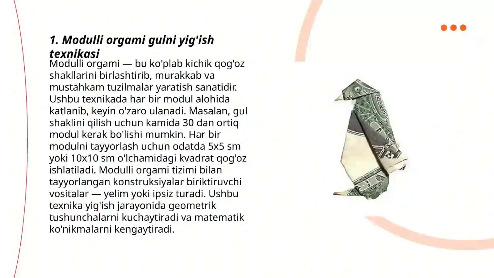 Modulli orgami gullar 3