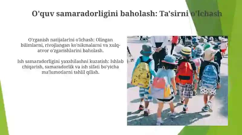 Talimda muammoni aniqlash tahlil qilish va hal qilish rejalashtirishning yo'llari va vostalari 3