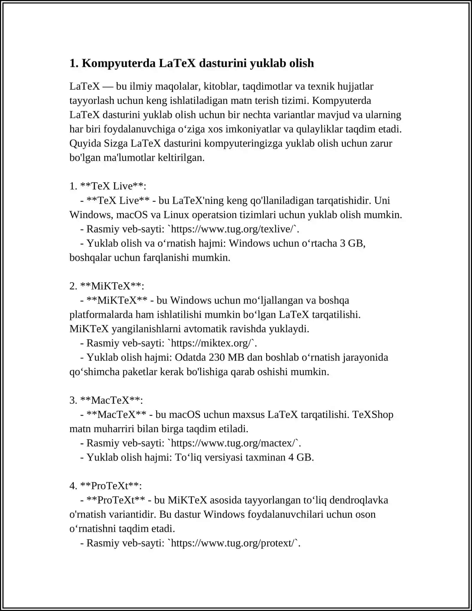 KOMPYUTER LATEXNI OʻRNATISH 3