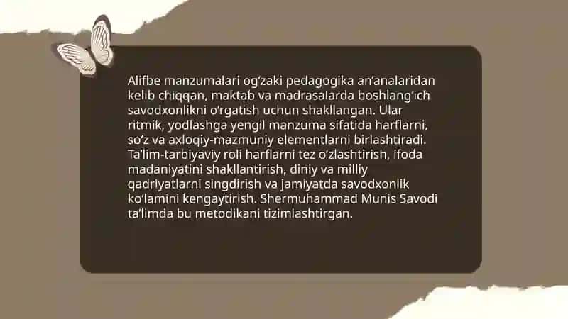 Alifbe manzumalar (abisedariy) ta’lim-tarbiya asosi 3