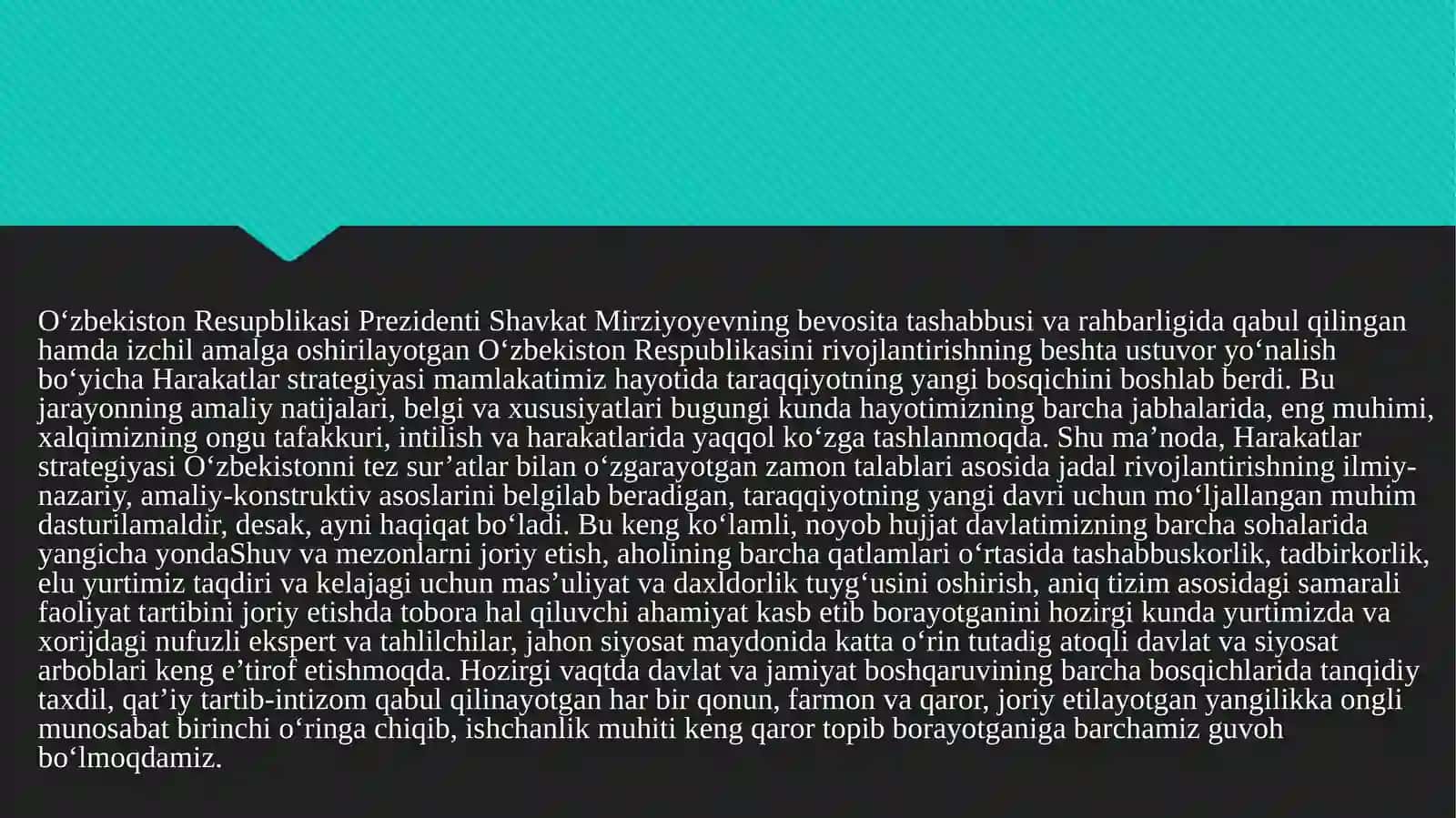YANGILANAYOTGANO‘ZBEKISTON: MILLIY TIKLANISHDAN – MILLIY YUKSALISH SARI 3