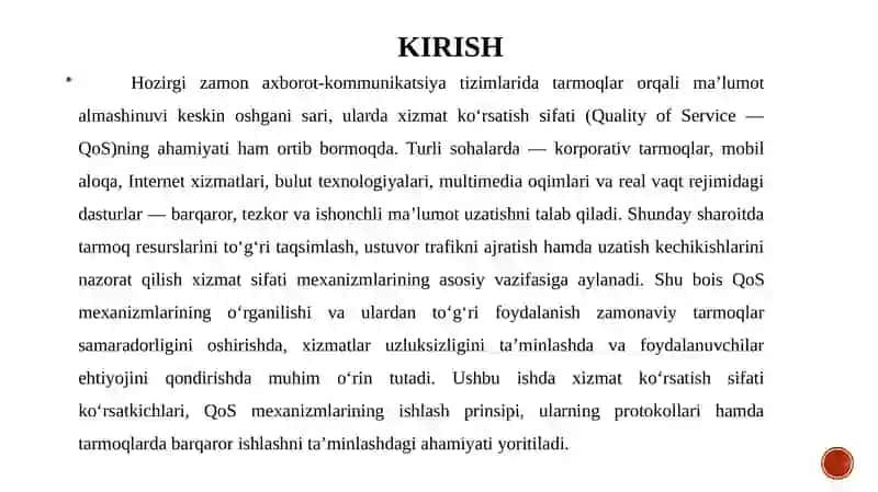 Xizmatko'rsatish Mexanizmlari 3