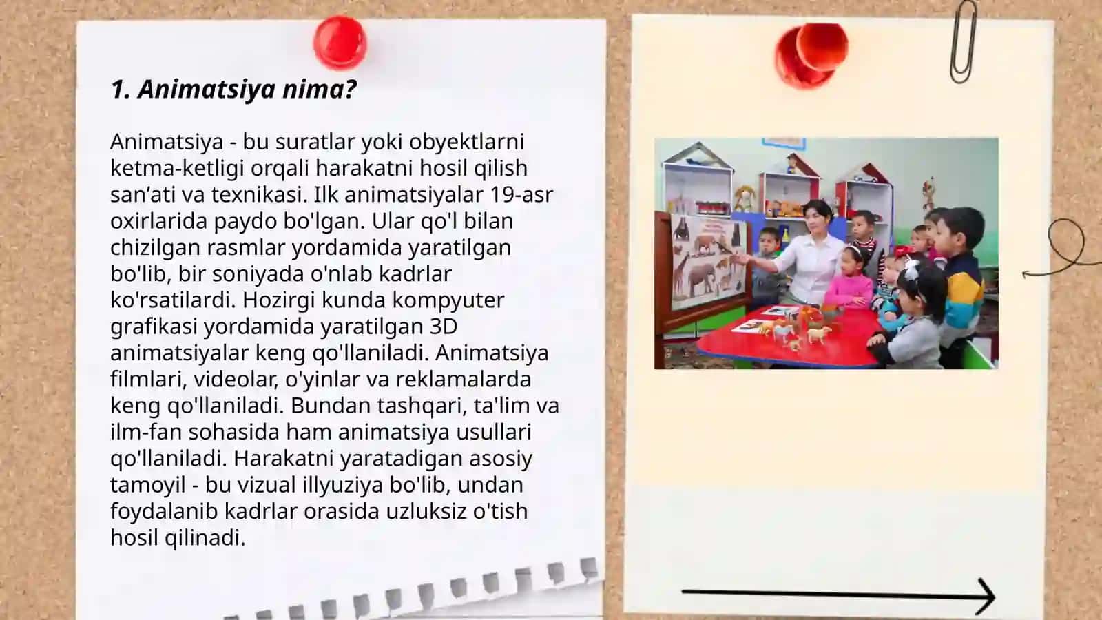 Maktabgacha yoshdagi bolalarni animatsiyalar yaratishga o'rgatish 3