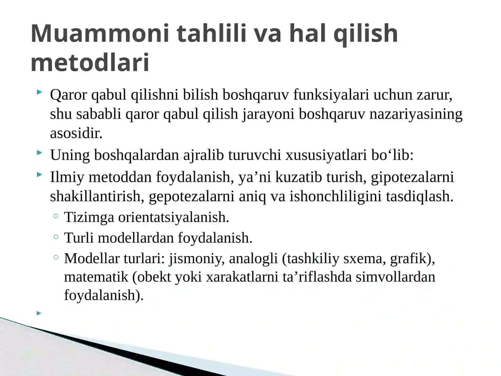 Muаmmаo tаhlili vа yechimgа kreаtiv yondаshuv 3