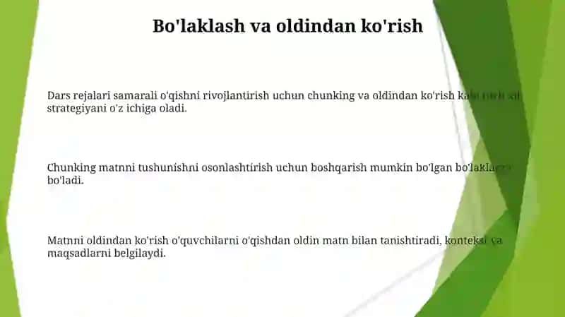 Topishmoq, tez aytishlarni oʻqishga oʻrgatish darslari rejasi va ishlanmasini tuzish 3