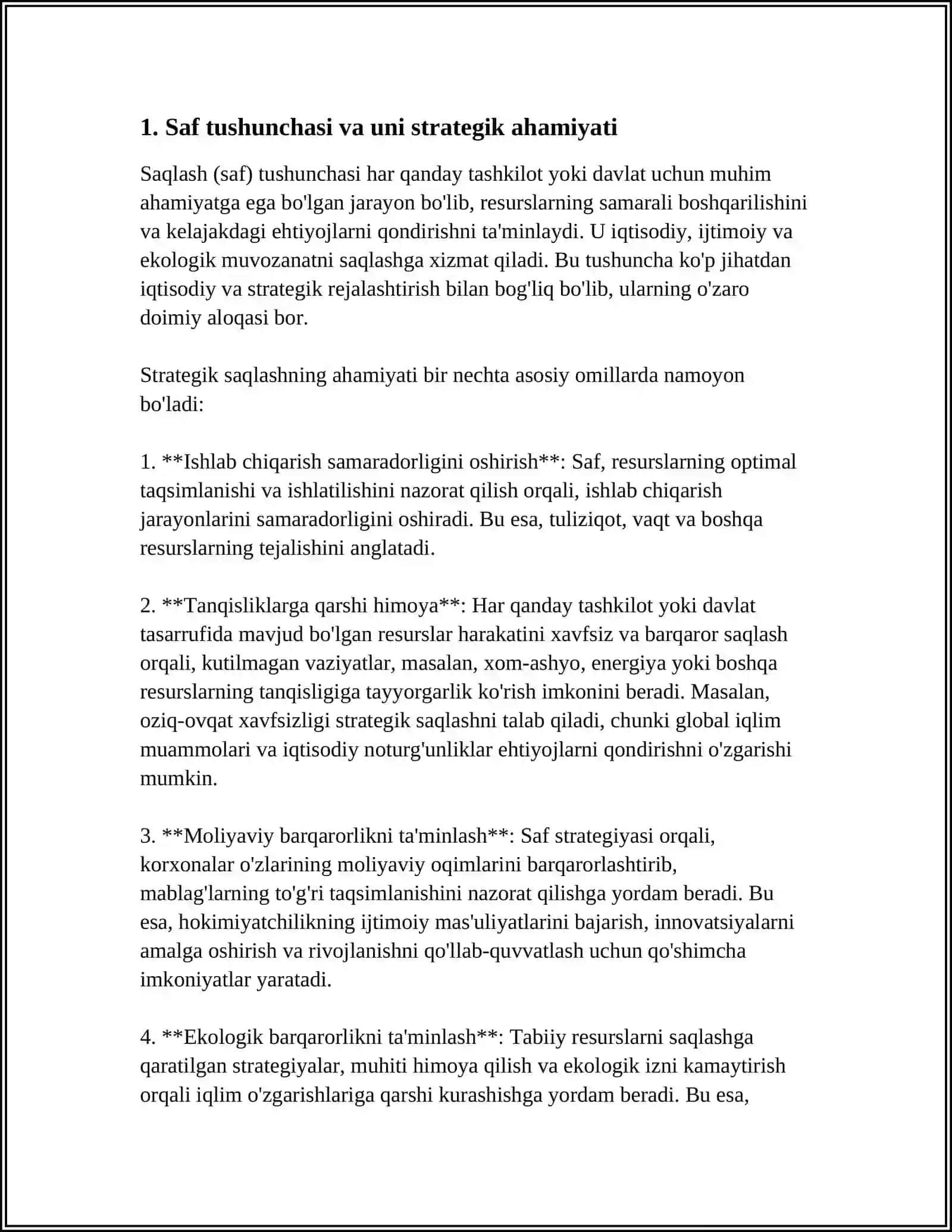 SAF MASHLARNI YORITIB BERISH VAZIFASI 3