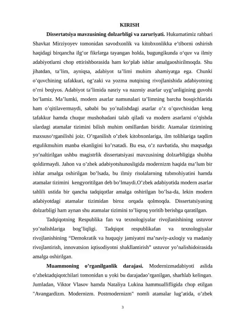 MODERNIZM ADABIYOTIDA ATAMALAR TIZIMI 3