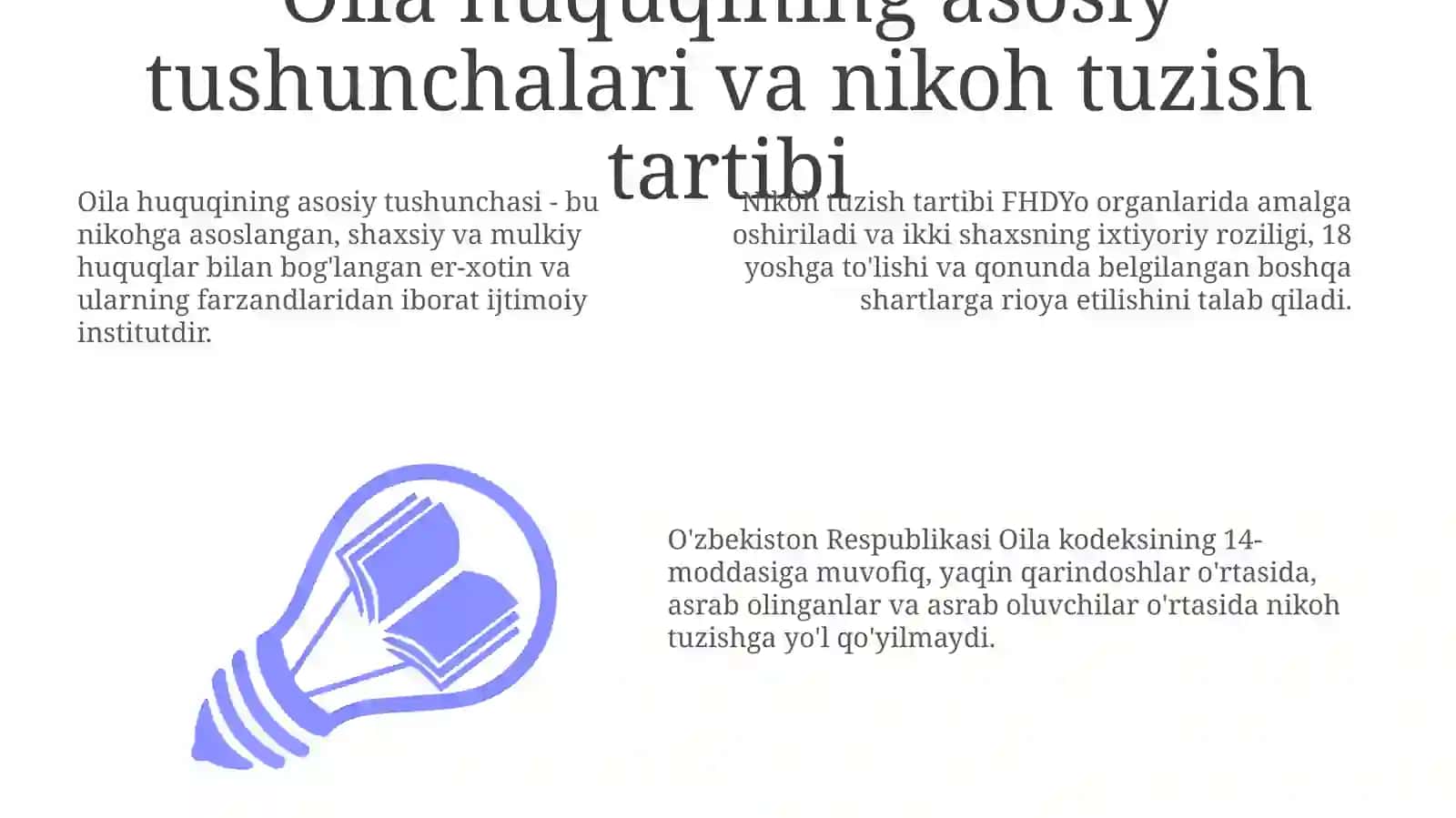 Oilaning huquqiy asoslari 3