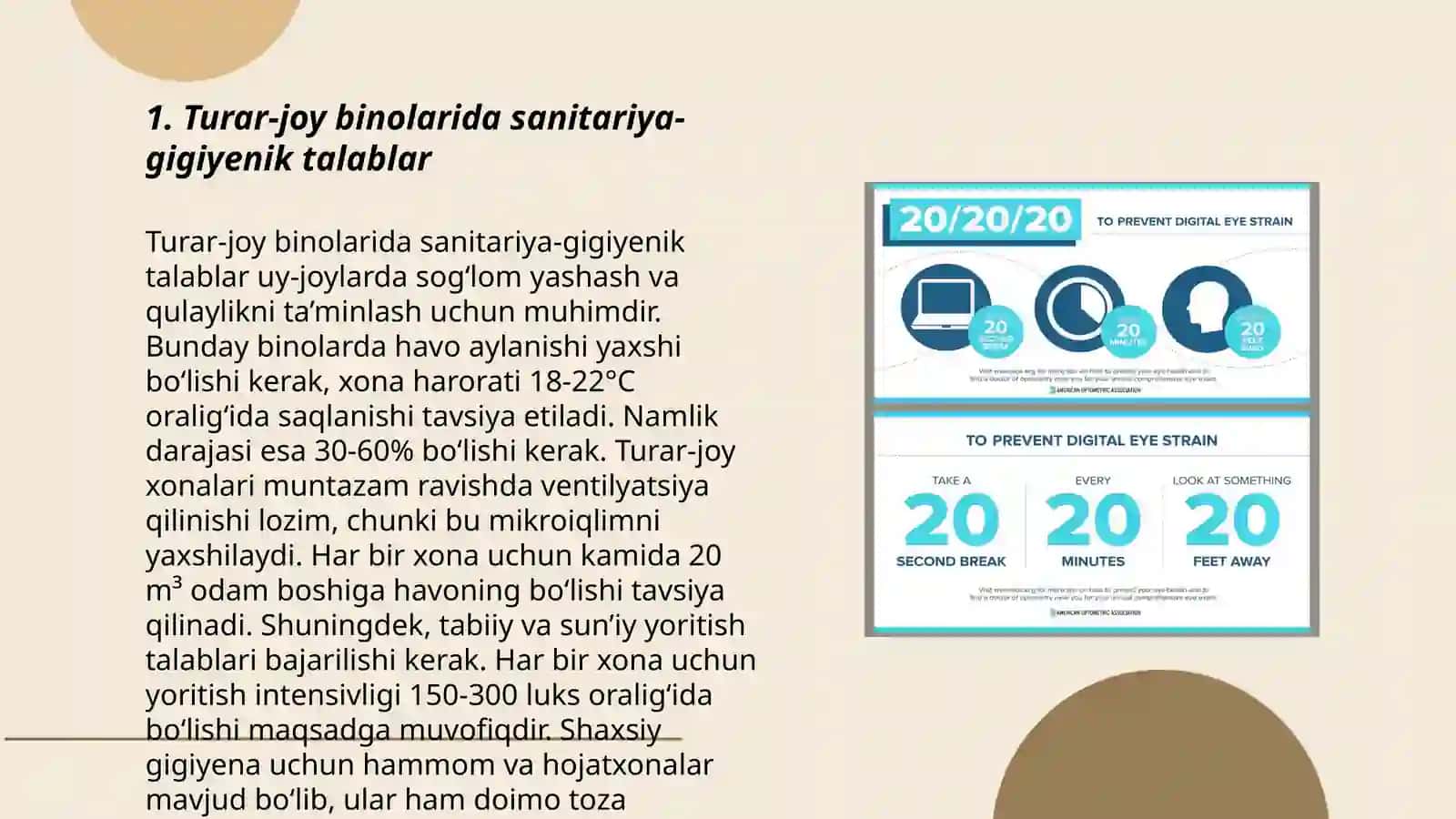 Turar-joy jamg‘armasini rekonstruksiyalashda sanitariya-gigiyenik talablar 3