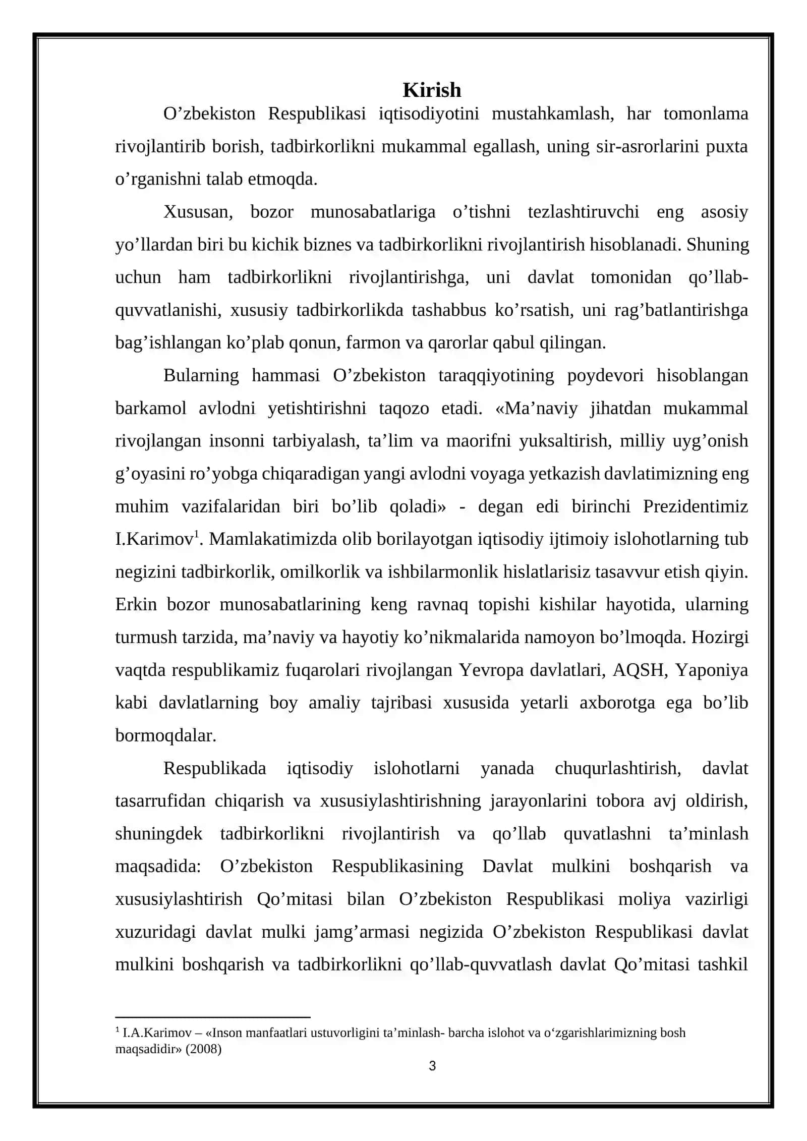 Tadbirkorlik faoliyati uning turlari va asosiy belgilari 3