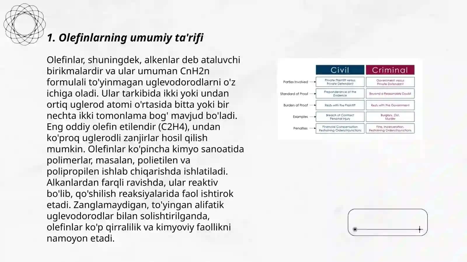 Olefinlar olinishi va xossalari 3