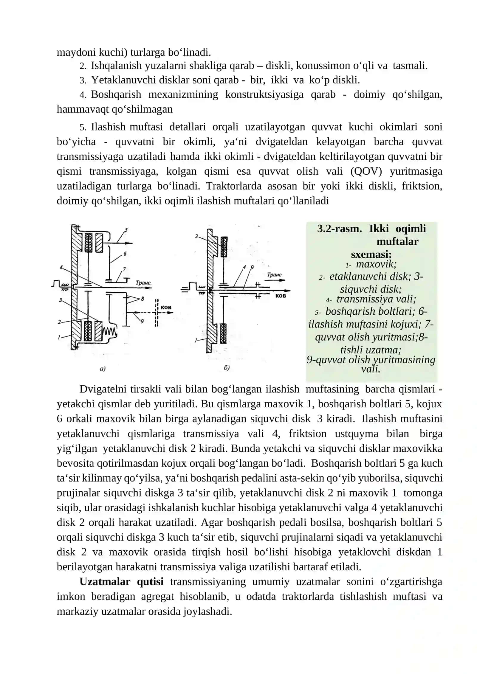 Traktor transmissiyasi 3