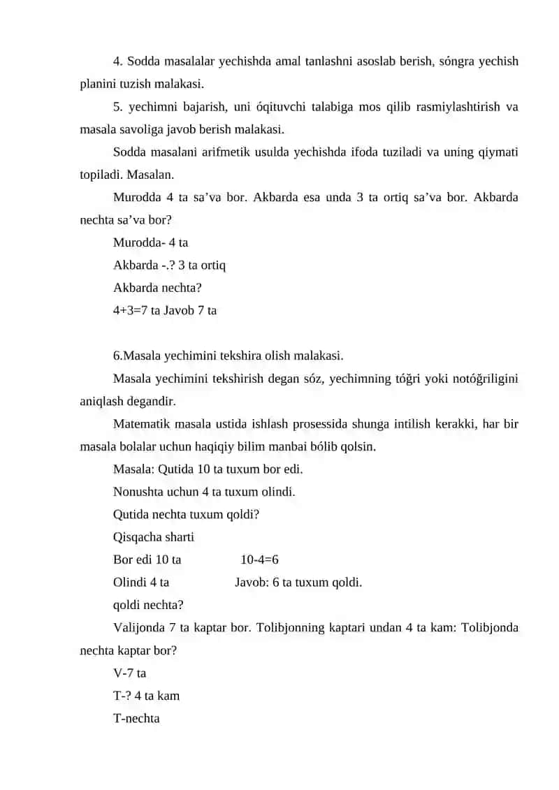 Sodda masalalar yechish 3