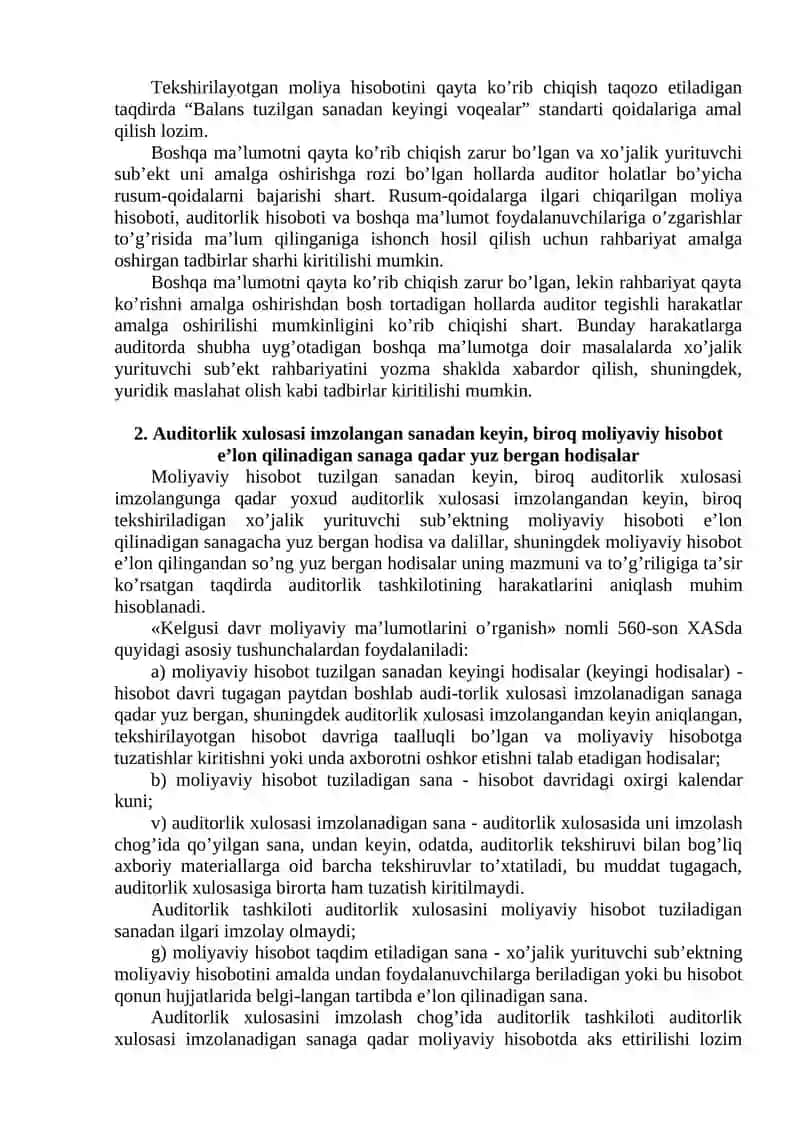 Moliyaviy hisobotni qayta ko’rib chiqsh 3