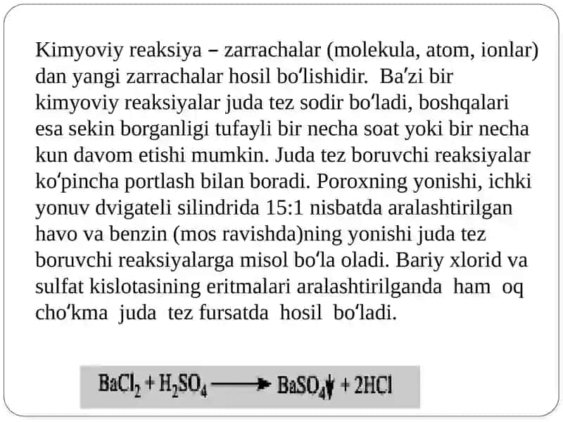 Reaksiya tezligi va unga ta’sir etuvchi omillar 3