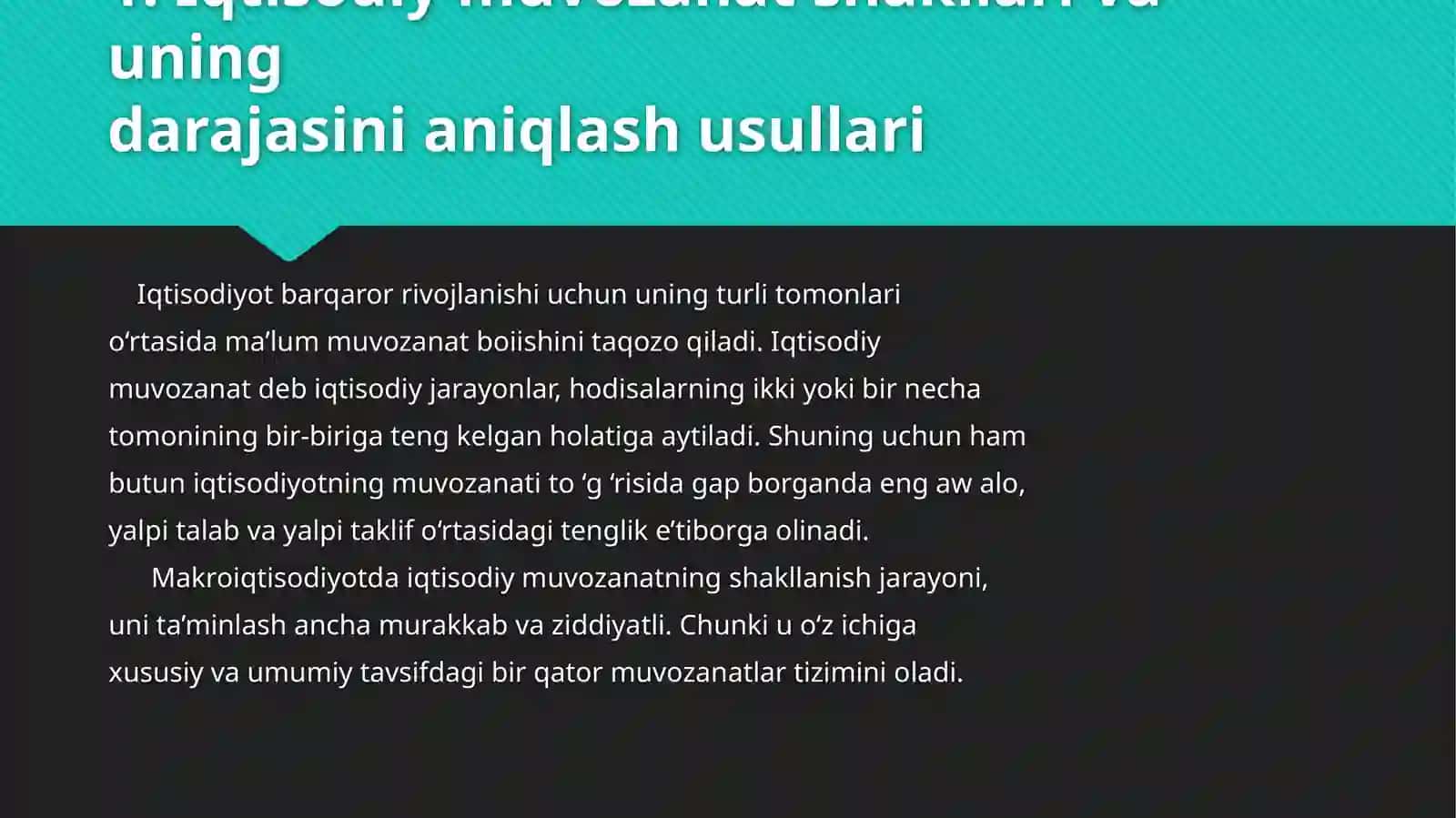 MILLIY IQTISODIYOTNING MUVOZANATLI VAMUTANOSIBLI RIVOJLANISHI 3