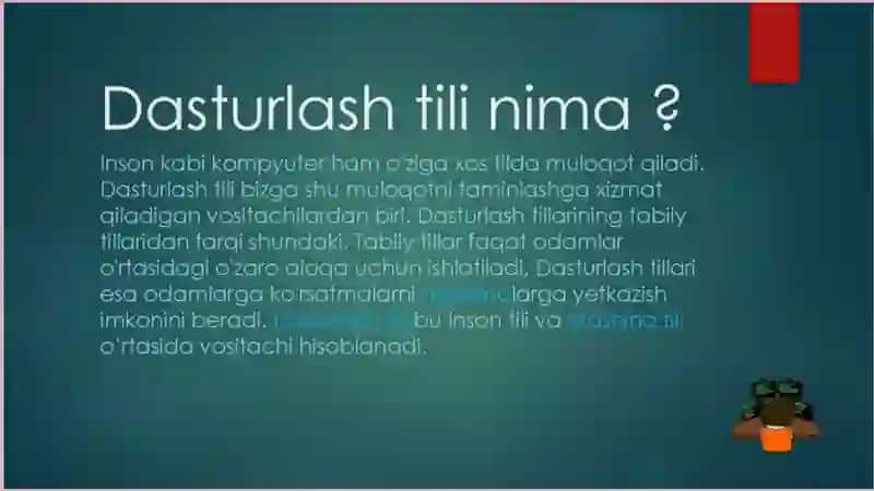 Dasturlash tillari tarixi 3