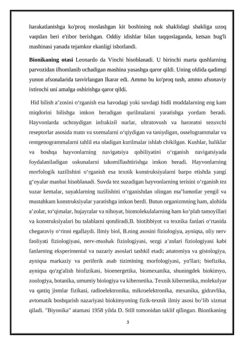 Bionika asoslari.Tibbiyotda bionika 3