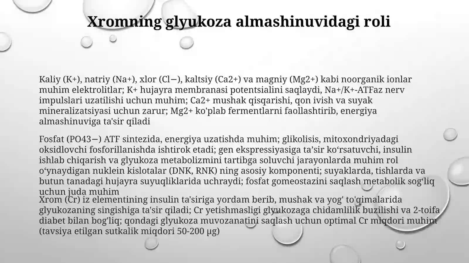 Noorganik ionlar va ularning vazifalari 3
