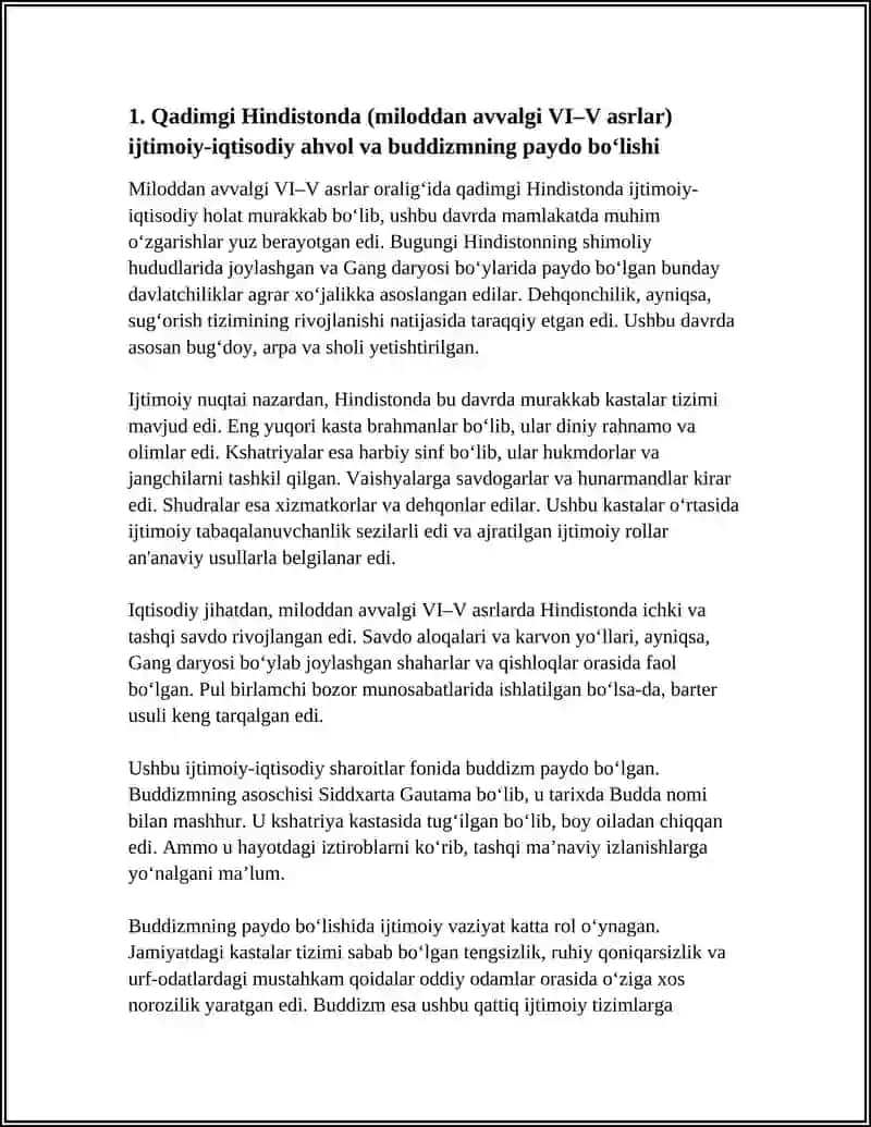 BUDDIZM DINI VA UNING PAYDO BO‘LISHIDA IJTIMOIY-TARIXIY SHART-SHAROITLAR 3