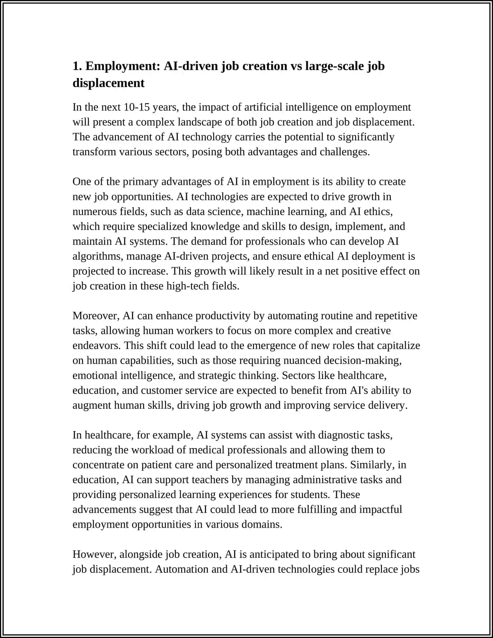 ADVANTAGES AND DISADVANTEGES OF AI IN HUMAN LIFE AFTER 10-15YEARS 3