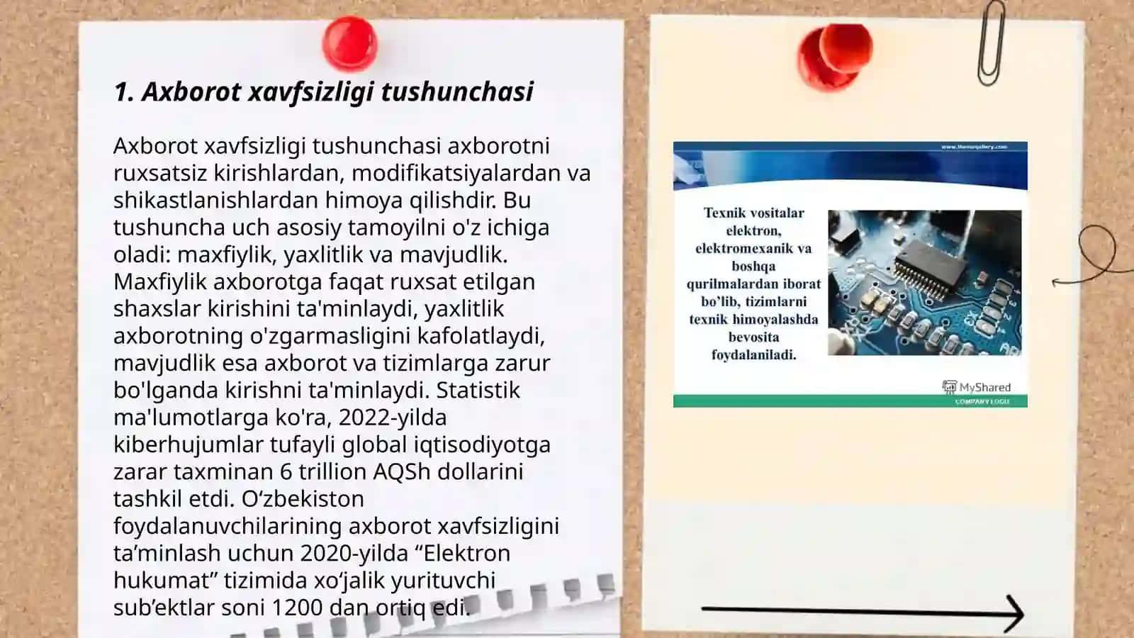 Axbarot xavfsizligi va axbarotlarni himoyalash usullari 3