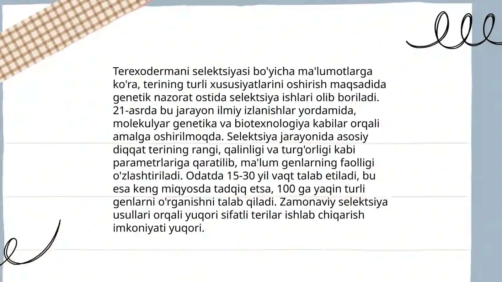 Terexodermani kõpaytirish texnologiyasi 3