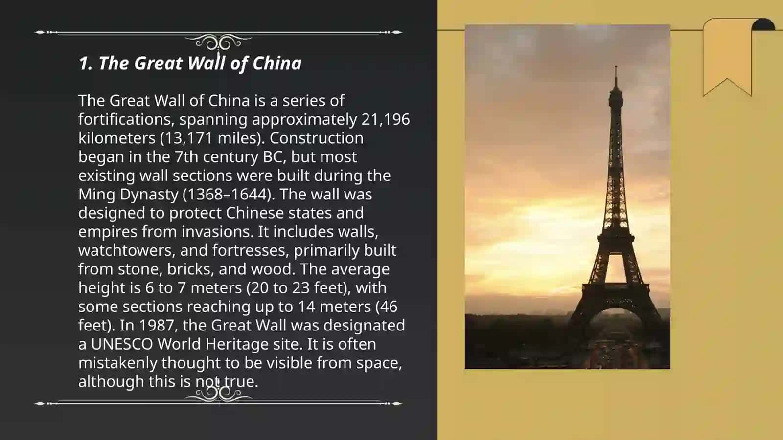 Historical places speech 3