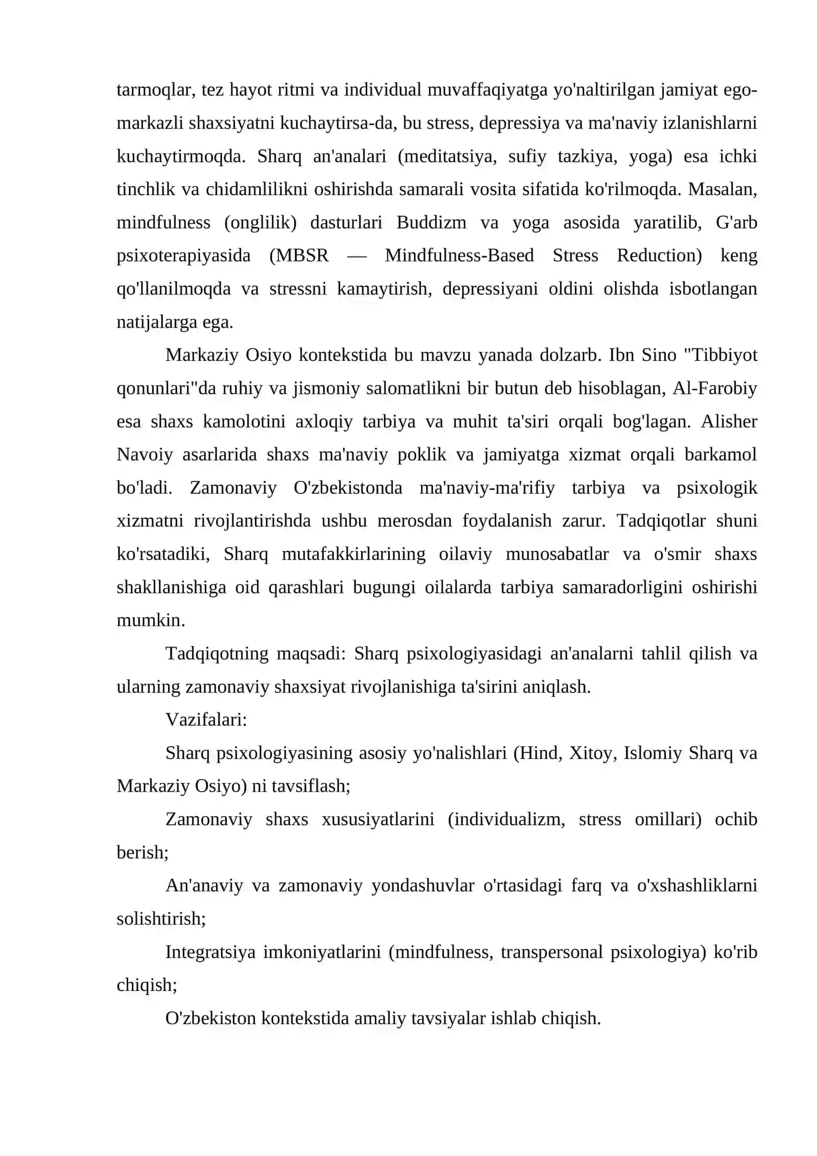 Sharq psixologiyasidagi ananalar va zamonaviy shaxs 3