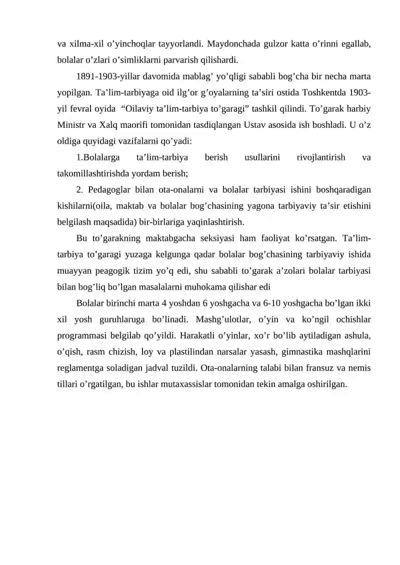 MAKTABGACHA TA'LIMNI TASHKIL QILISH VA UNI BOSHQARISH TURLARI 3