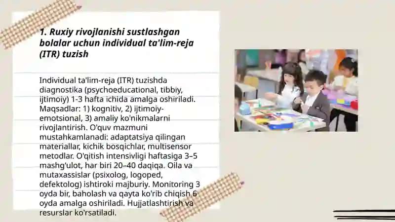 Ruxiy rivojlanishi sustlashgan bolalar ta'lim tarbiyasi 3