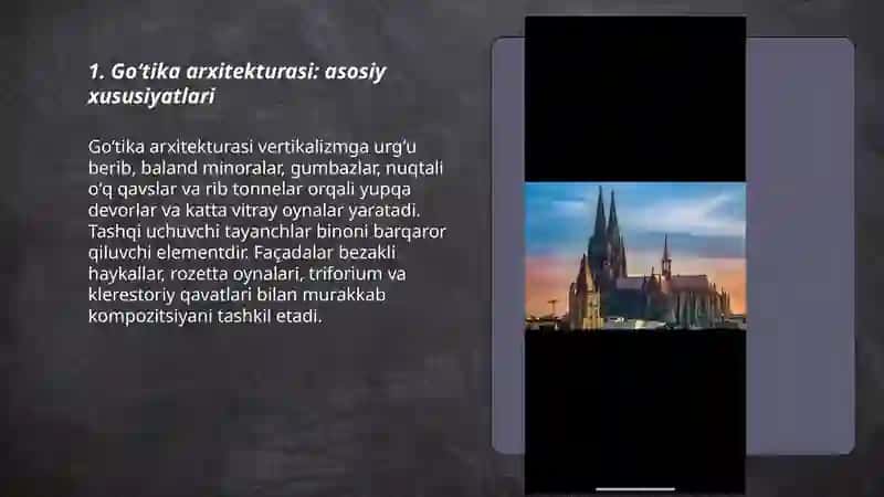 Goʻtika arxitekturasi: asosiy xususiyatlari 3