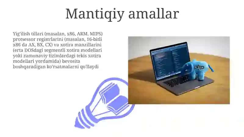 Assembler dasturlash tili asoslari 3